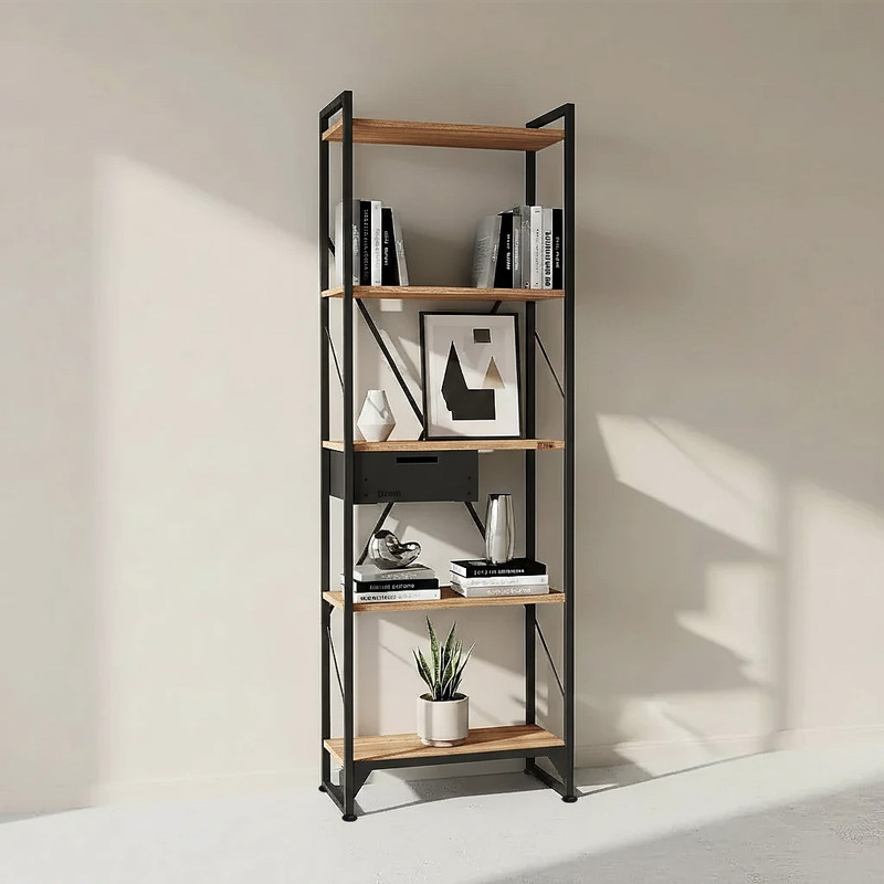 کتابخانه پنج طبقه دیزم مدل مونتاژی LIBdwr60180