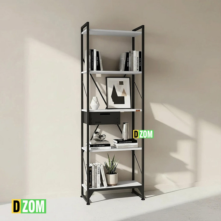 کتابخانه پنج طبقه دیزم مدل مونتاژی LIBdwr60180