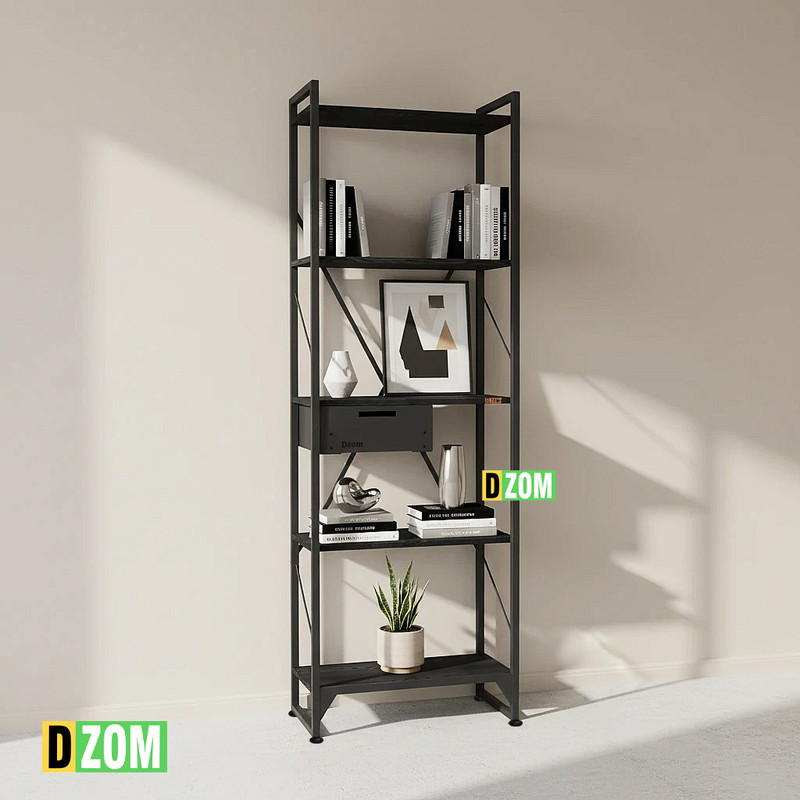 کتابخانه پنج طبقه دیزم مدل مونتاژی LIBdwr60180