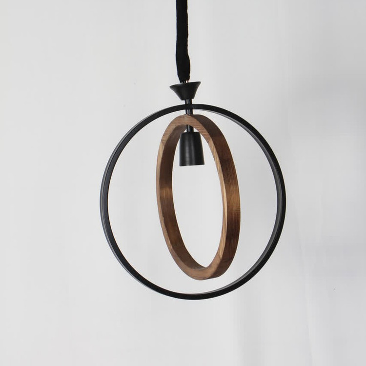 چراغ آویز شاهان تک مدل wood 3