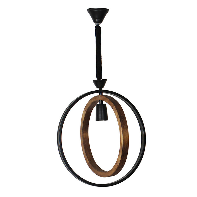چراغ آویز شاهان تک مدل wood 3
