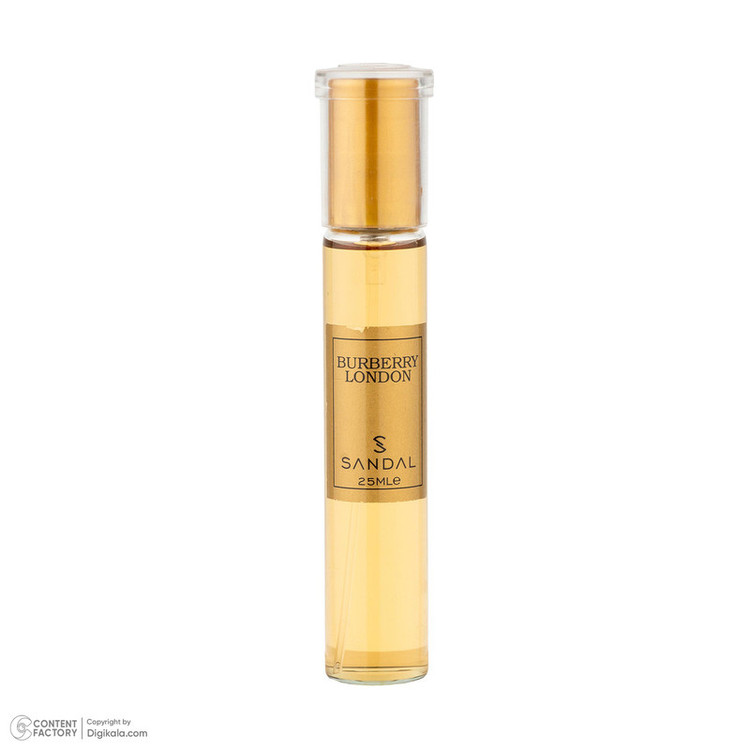 عطر جیبی زنانه صندل مدل BURBERRY LONDON با رایحه شیرین و گرم حجم 25 میلیلیتر