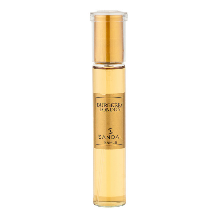 عطر جیبی زنانه صندل مدل BURBERRY LONDON با رایحه شیرین و گرم حجم 25 میلیلیتر