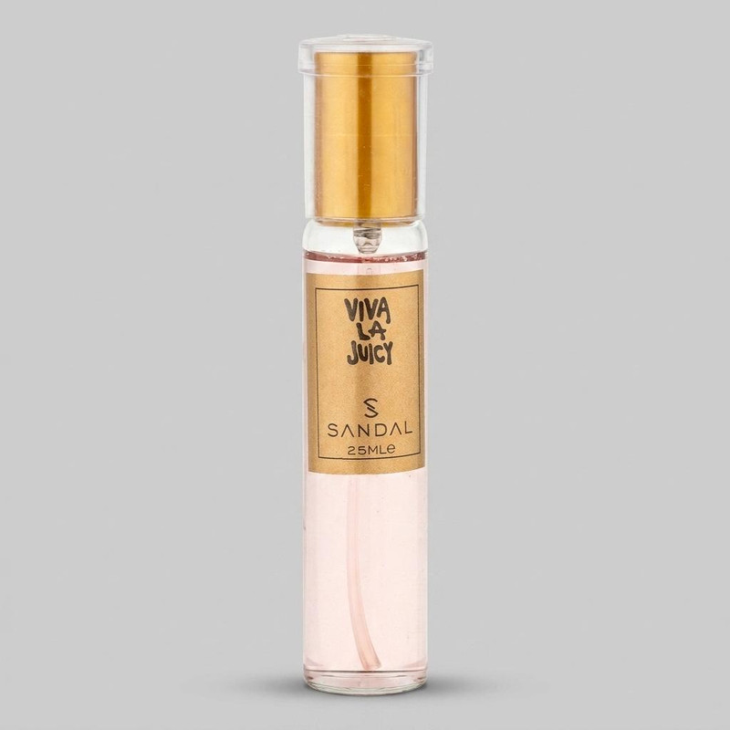 عطر جیبی زنانه صندل مدل VIVALA JUICY با رایحه شیرین و خنک حجم 25 میلیلیتر