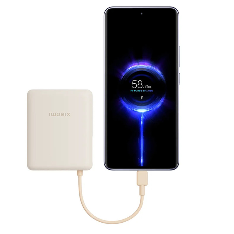 پاوربانک 33 وات شیائومی مدل PB1033MI ظرفیت 10000 میلیآمپرساعت به همراه کابل USB-C