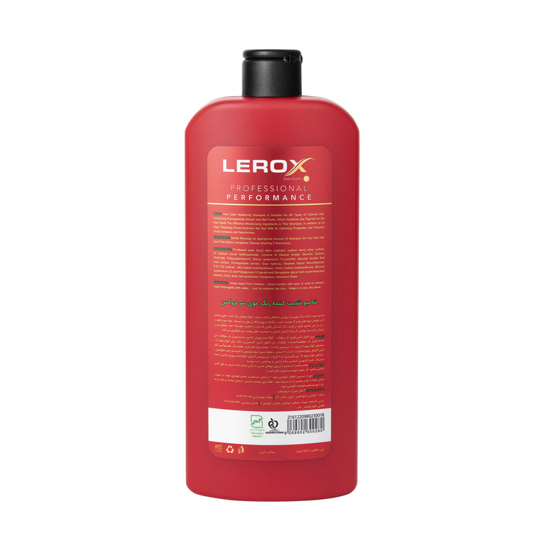 شامپو تثبیت کننده رنگ مو لروکس مدل Color Protection حجم 550 میلیلیتر