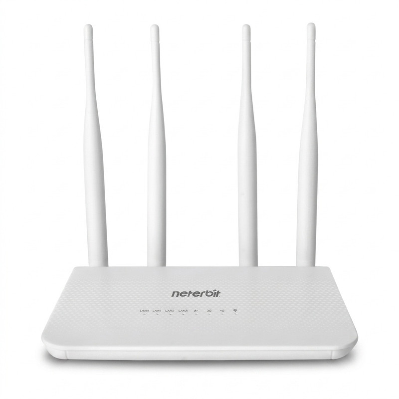 مودم 4G LTE نتربیت مدل NW-431F با پشتیبانی از استاندارد Wi-Fi 4، سرعت 300Mbps در باند 2.4GHz، چهار پورت LAN برای اتصا...