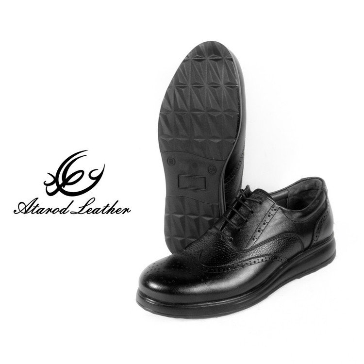 کفش طبی مردانه چرم عطارد مدل چرم طبیعی کد SH188