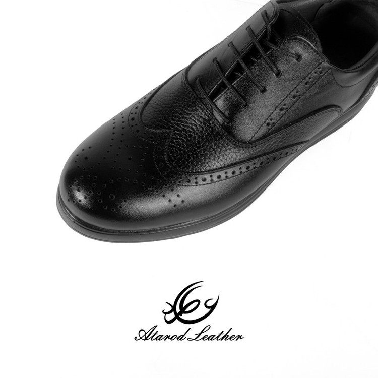 کفش طبی مردانه چرم عطارد مدل چرم طبیعی کد SH188
