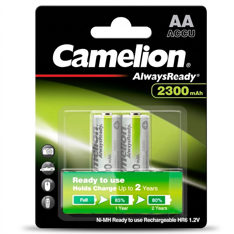 باتری قلمی قابل شارژ کملیون مدل Always Ready بسته 2 عددی