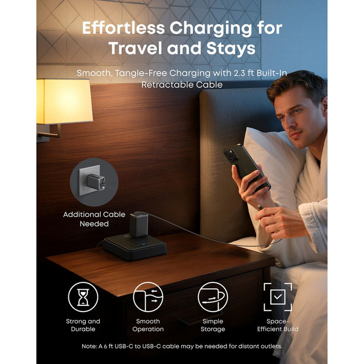 شارژر دیواری 35 وات انکر مدل A2658 به همراه کابل USB-C
