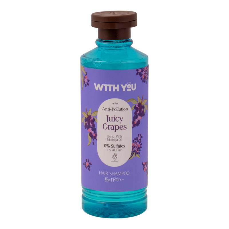 شامپو مو ویت یو مدل Juicy Grapes حجم 300 میلیلیتر، تقویتکننده، نرمکننده و لطافتبخش، مناسب انواع مو و پوست سر معمولی