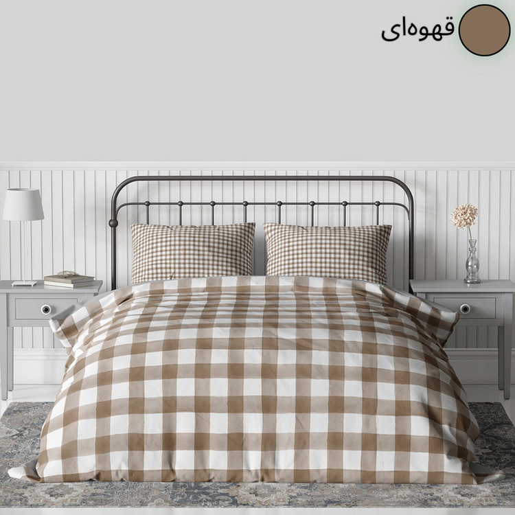 سرویس خواب 2 نفره 6 تکه مدل چهارخانه 030