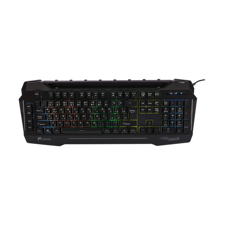 کیبورد گیمینگ گرین مدل GK702-RGB، Full-Size نورپردازی RGB