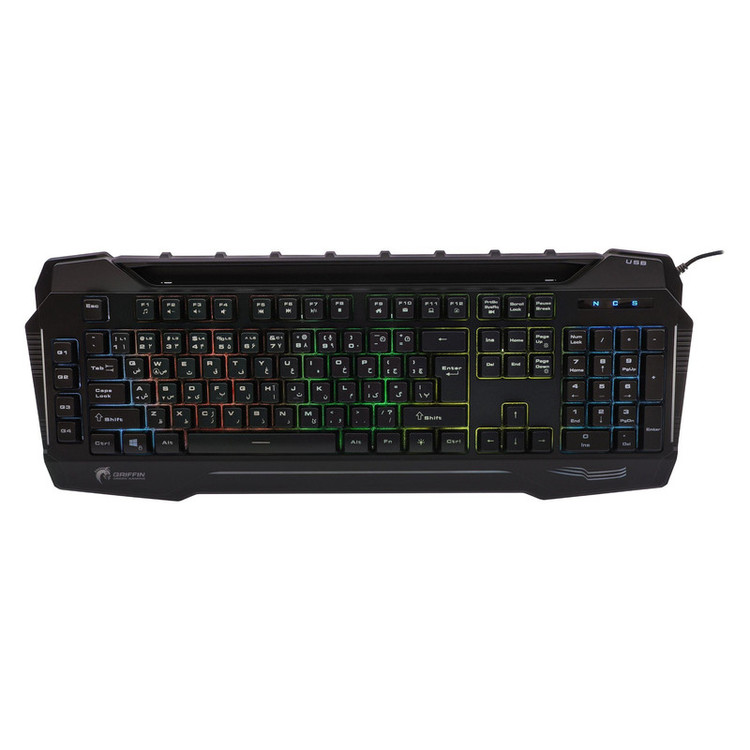 کیبورد گیمینگ گرین مدل GK702-RGB، Full-Size نورپردازی RGB