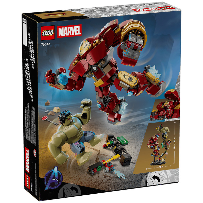 لگو 413 تکه سری Marvel مدل Epic Battle Hulkbuster vs. The Hulk کد 76343