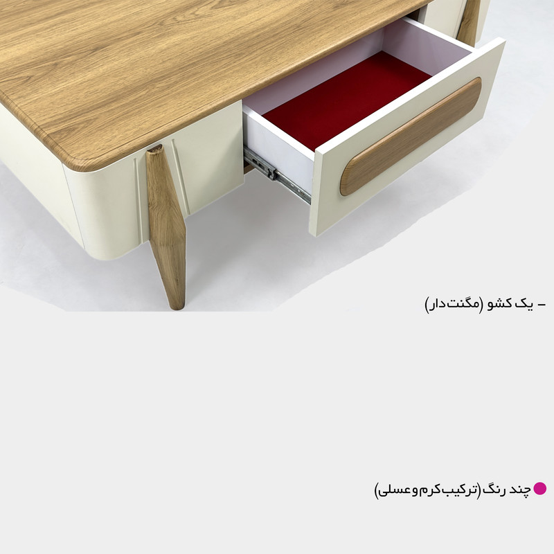 میز پذیرایی مستطیل میز مارکت مدل A612 مجموعه 4 عددی