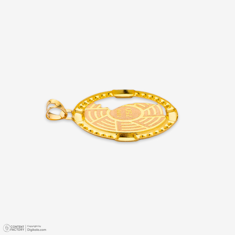 آویز گردنبند طلا 18 عیار زنانه طلای صداقت طرح و ان یکاد کد PE-VY1