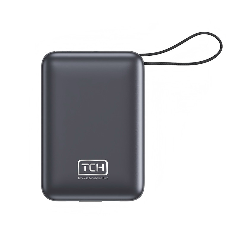 پاوربانک 22.5 وات تی سی اچ مدل Compact 2020 ظرفیت 20000 میلیآمپرساعت به همراه 2 عدد کابل USB-C لایتنینگ