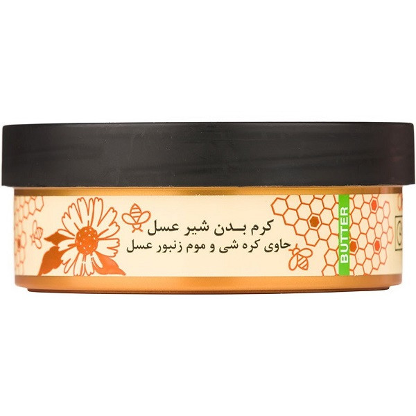 کره بدن دیپ سنس مدل Honey حجم 200 میلیلیتر مغذی و آبرسان قوی با کره شی، روغن نارگیل و آملا، ضد خشکی و نرمکننده پوست ب...