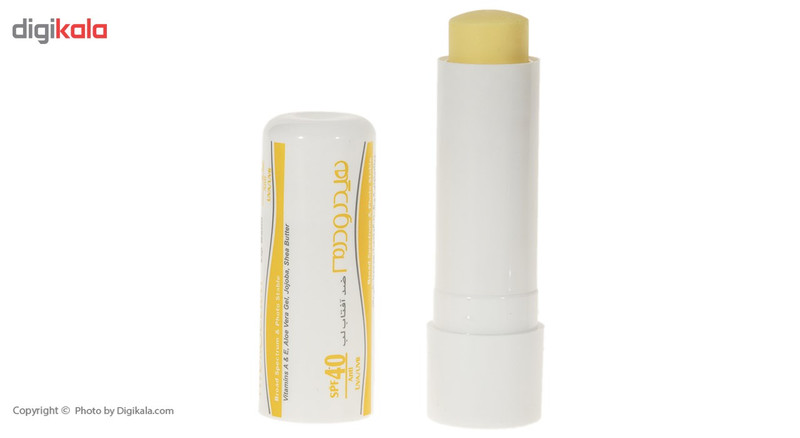 بالم لب هیدرودرم مدل SPF40 مرطوبکننده و ضدآفتاب با عصاره آلوئهورا و شیباتر، مقاوم در برابر آب و تعریق، مناسب پوست خشک...