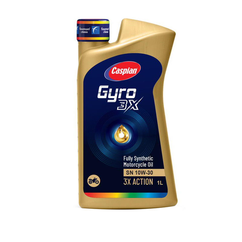 روغن موتورسیکلت کاسپین مدل SN-10W-30 حجم 1 لیتر