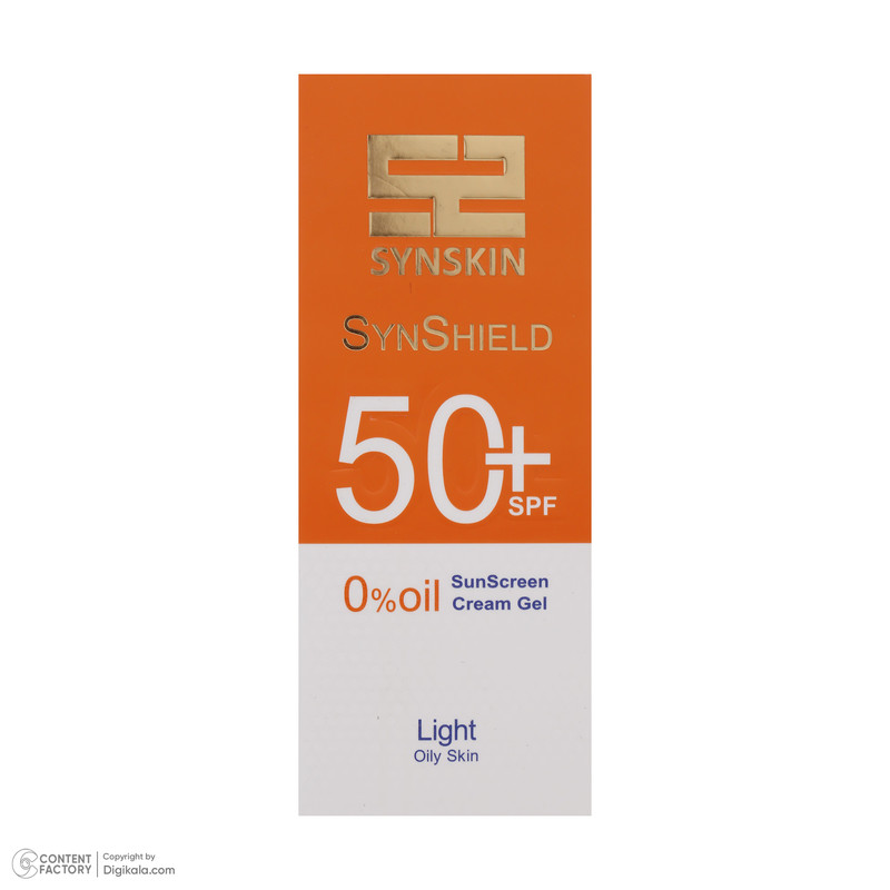کرم ضد آفتاب رنگی ساین اسکین، SPF 50، مدل Syn Shield، مناسب پوستهای آکنهدار و چرب با حجم 50 میلیلیتر، ضد آب، مرطوبکنن...