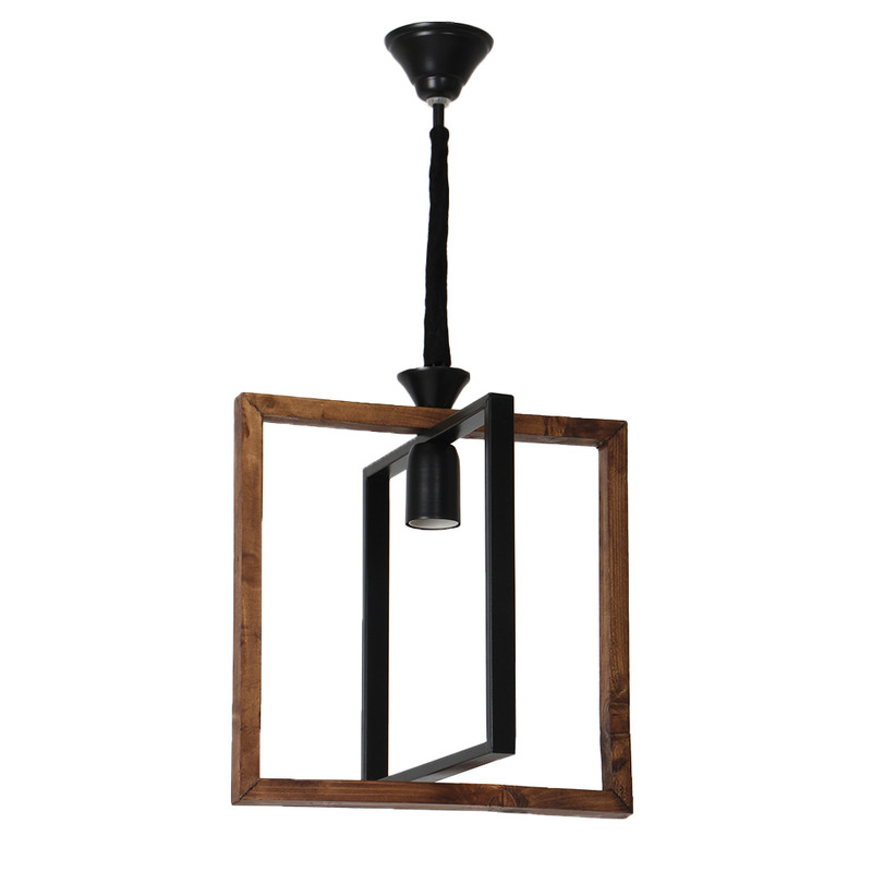 چراغ آویز تک شعله شاهان تک مدل WOOD 5