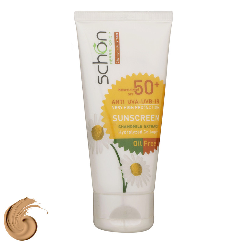 کرم ضدآفتاب رنگی فاقد چربی شون با رنگ طبیعی SPF50