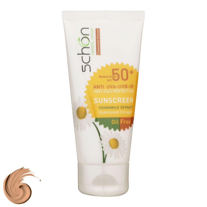 کرم ضدآفتاب رنگی فاقد چربی شون با رنگ طبیعی SPF50