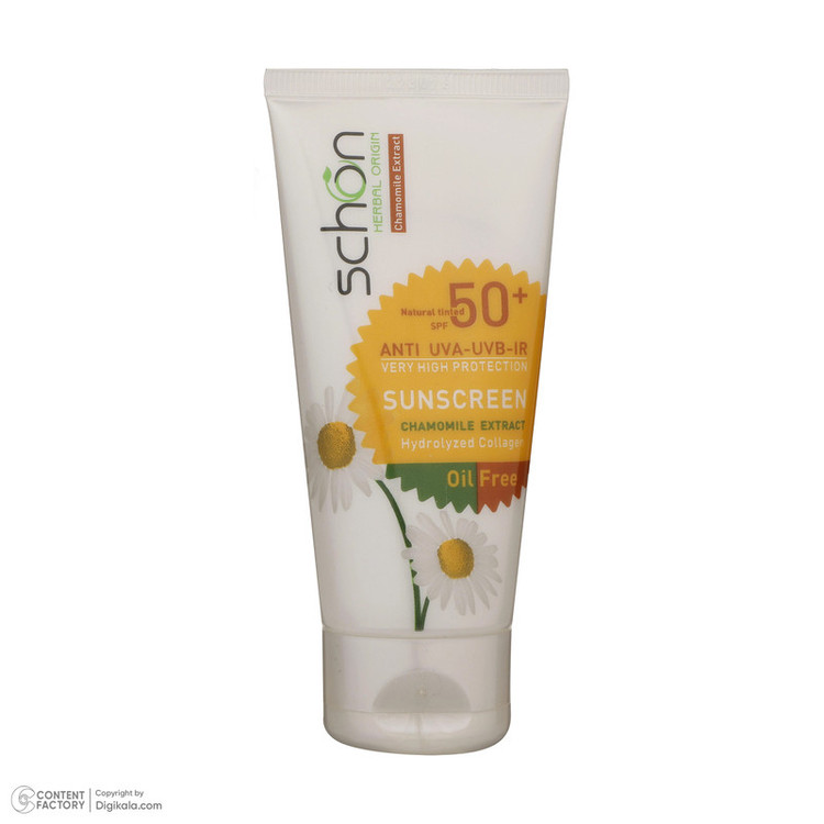 کرم ضدآفتاب رنگی فاقد چربی شون با رنگ طبیعی SPF50