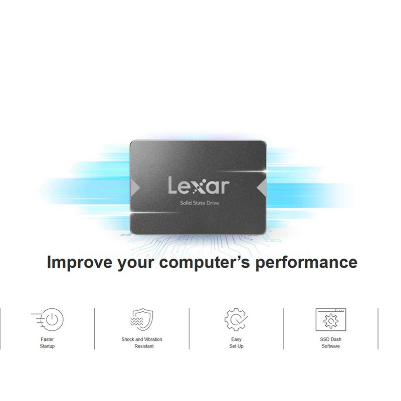 اس اس دی اینترنال SATA III لکسار مدل NS100 ظرفیت 256 گیگابایت