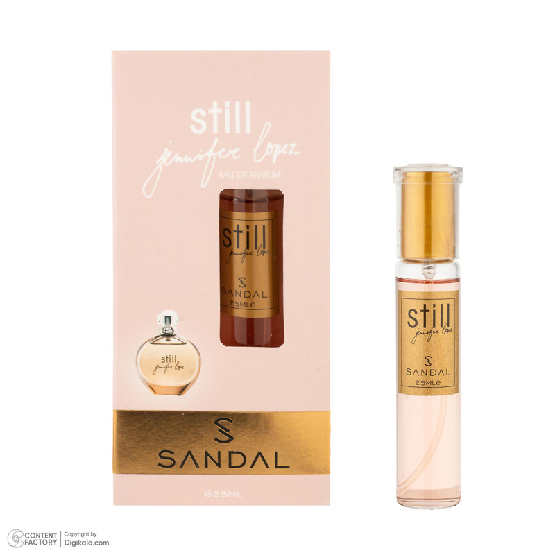 عطر جیبی زنانه صندل مدل Still Jennifer Lopez با رایحه شیرین و خنک حجم 25 میلیلیتر