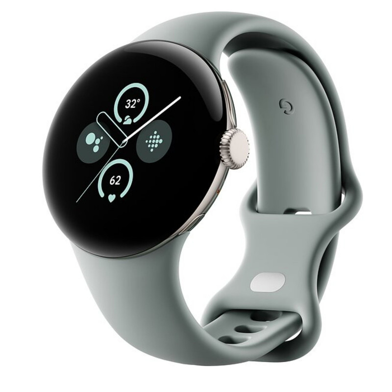 ساعت هوشمند 41 میلیمتری گوگل مدل Pixel Watch 2 با بند سیلیکونی