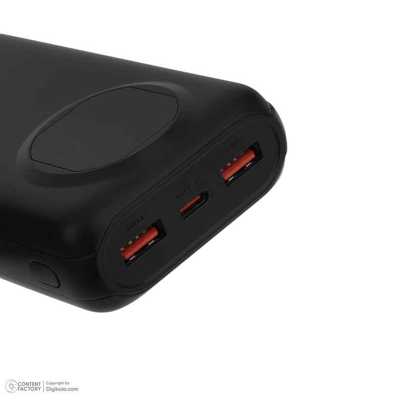 پاوربانک 22.5 وات گرین لاین مدل Nairo ظرفیت 20000 میلیآمپرساعت به همراه کابل تبدیل USB-A به USB-C