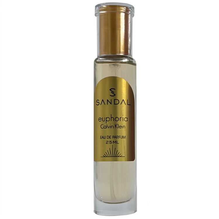 عطر جیبی زنانه صندل مدل ایفوریا با رایحه گرم حجم 25 میلیلیتر