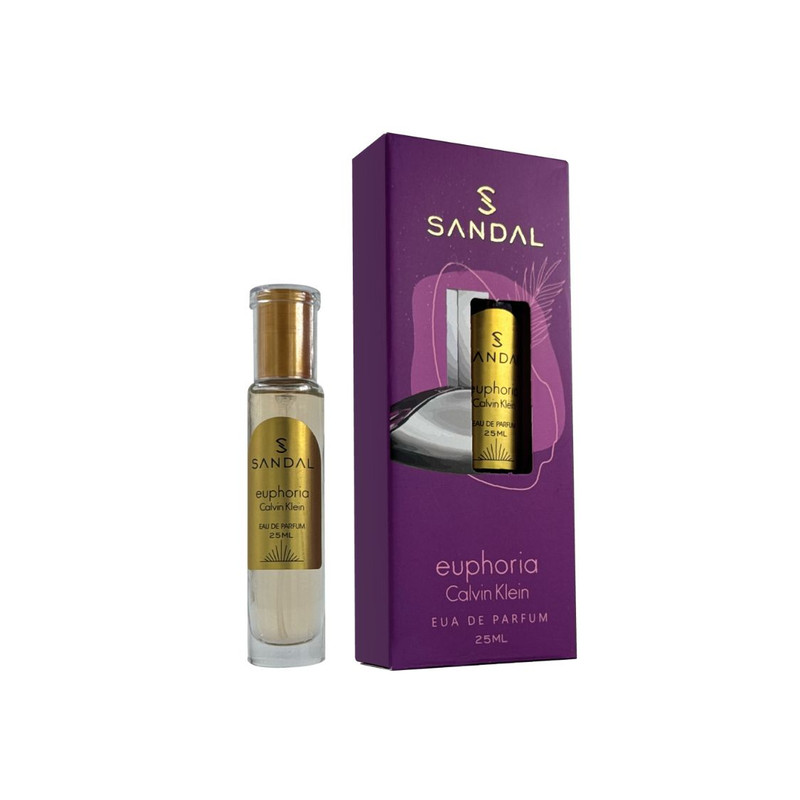 عطر جیبی زنانه صندل مدل ایفوریا با رایحه گرم حجم 25 میلیلیتر