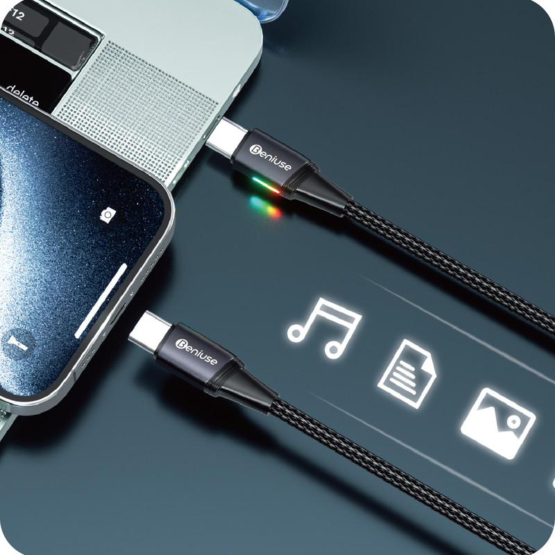 کابل تبدیل USB-C بنیوس مدل BE-CA03 طول 1متر