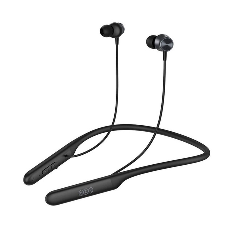 هدفون بلوتوثی گردنی QCY مدل C2 با قابلیت حذف نویز محیطی ENC، درگاه شارژ USB Type-C، با قابلیت شارژ سریع، مقاوم در برا...