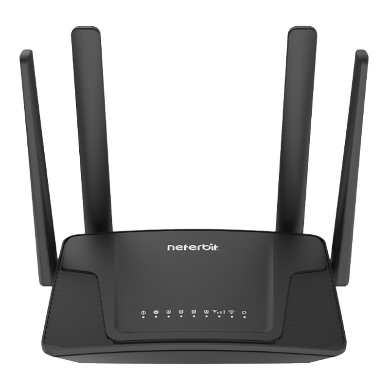 مودم روتر 4G خانگی نتربیت مدل NWR-M920v2 با پشتیبانی سیمکارت LTE3G، استاندارد IEEE 802.11bgn، چهار آنتن 5 دسیبل، فایر...