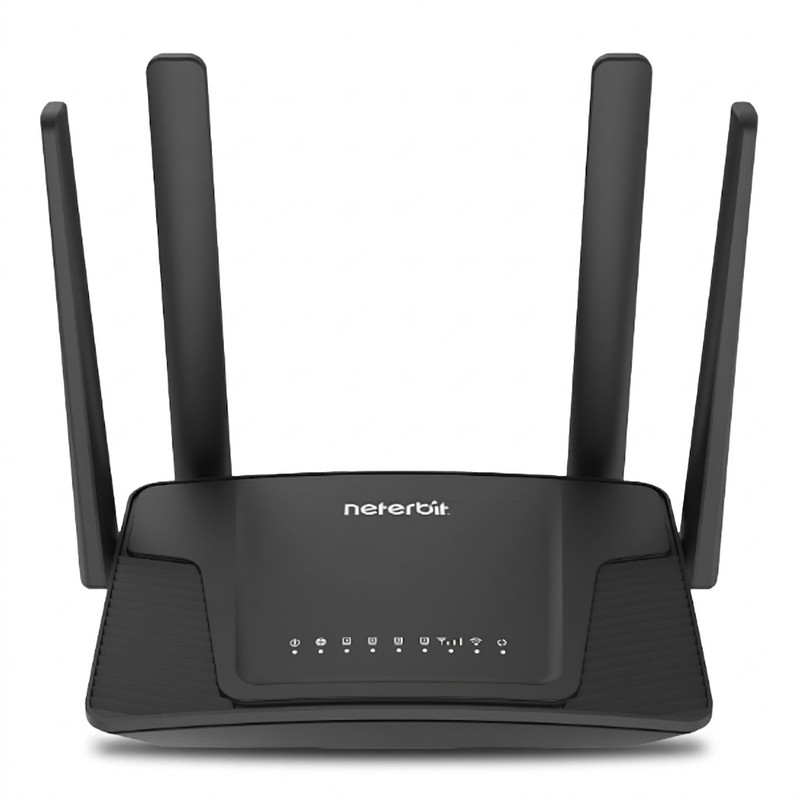 مودم روتر 4G خانگی نتربیت مدل NWR-M920v2 با پشتیبانی سیمکارت LTE3G، استاندارد IEEE 802.11bgn، چهار آنتن 5 دسیبل، فایر...