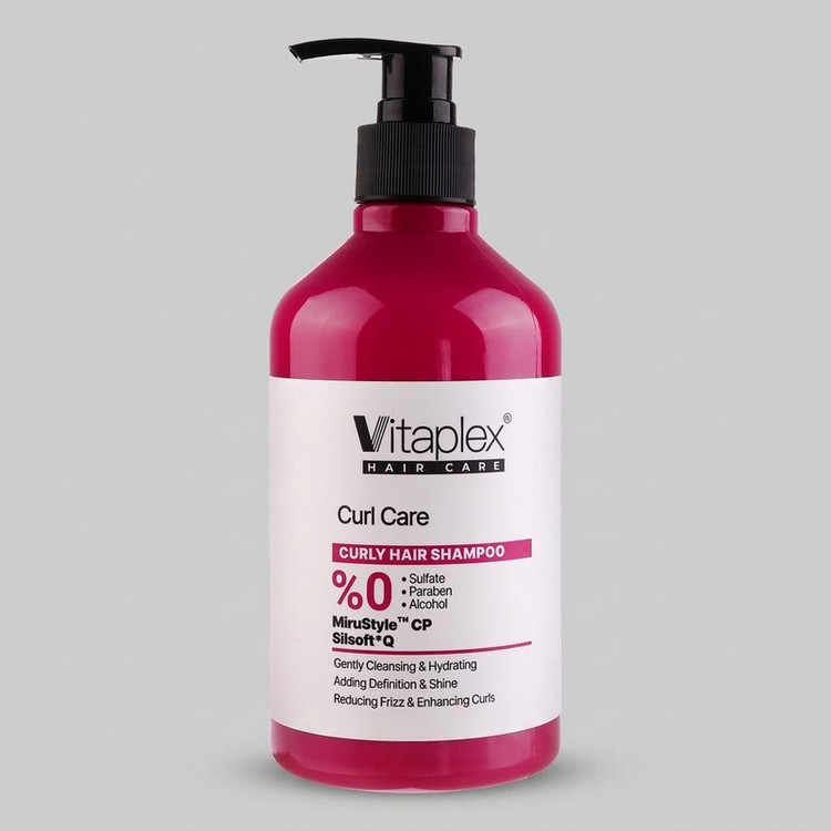 شامپو مو فر ویتاپلکس مدل Curl Care حجم 500 میلیلیتر، تقویتکننده، مرطوبکننده، لطافتبخش، کنترل چربی و جلوگیری از وز شدن...