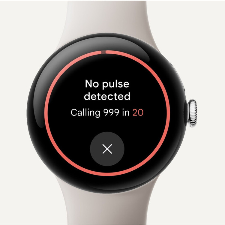 ساعت هوشمند 45 میلیمتری گوگل مدل Pixel Watch 3 با بند سیلیکونی