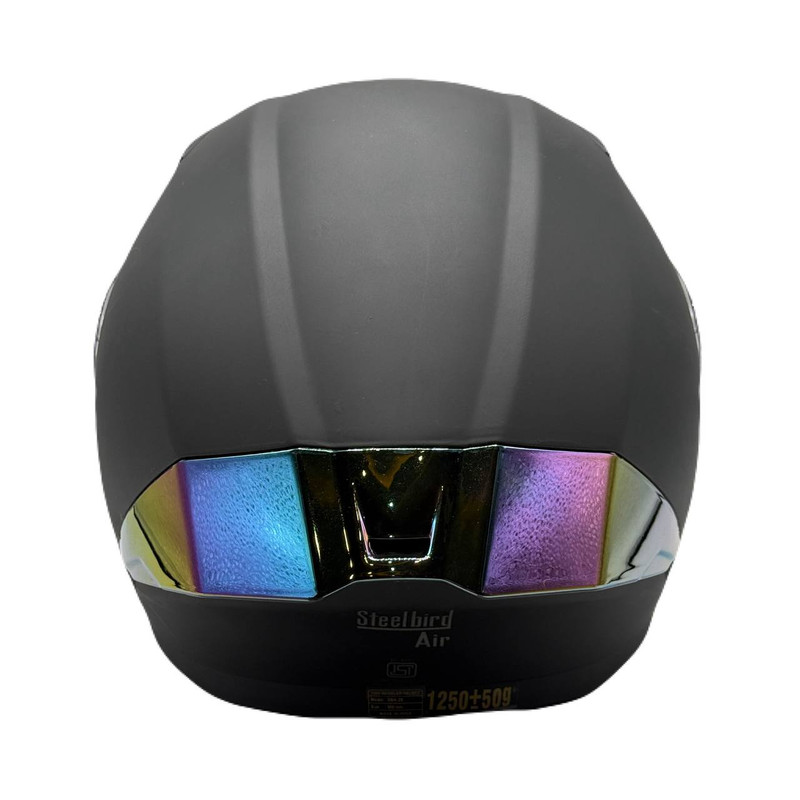 کلاه کاسکت فک متحرک استیل برد مدل SB21 BLACK به همراه طلق اضافه رنگی