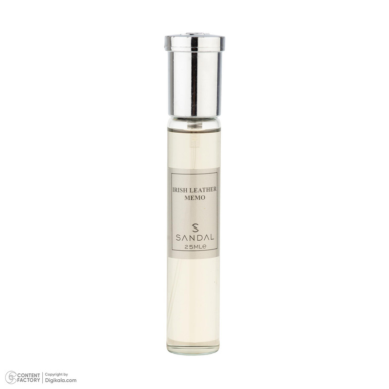 عطر جیبی مردانه صندل مدل Irish leather Memo با رایحه تلخ حجم 25 میلیلیتر