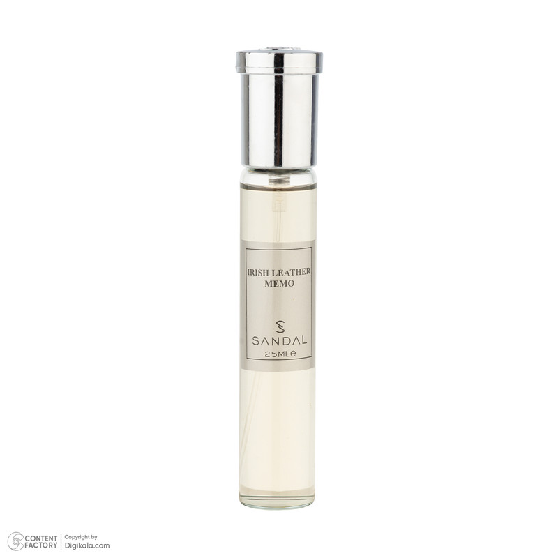 عطر جیبی مردانه صندل مدل Irish leather Memo با رایحه تلخ حجم 25 میلیلیتر