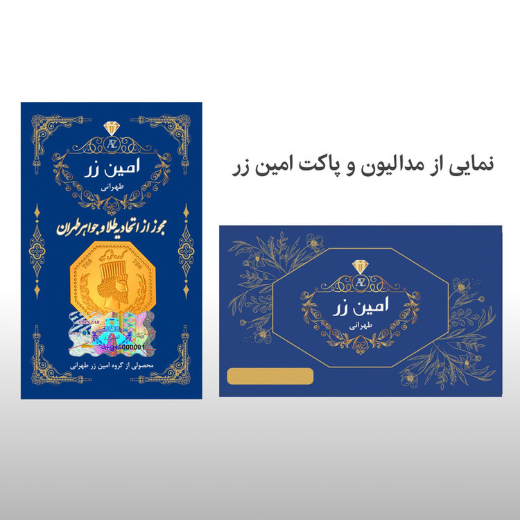 سکه گرمی طلا 18 عیار امین زر مدل amz-0.7
