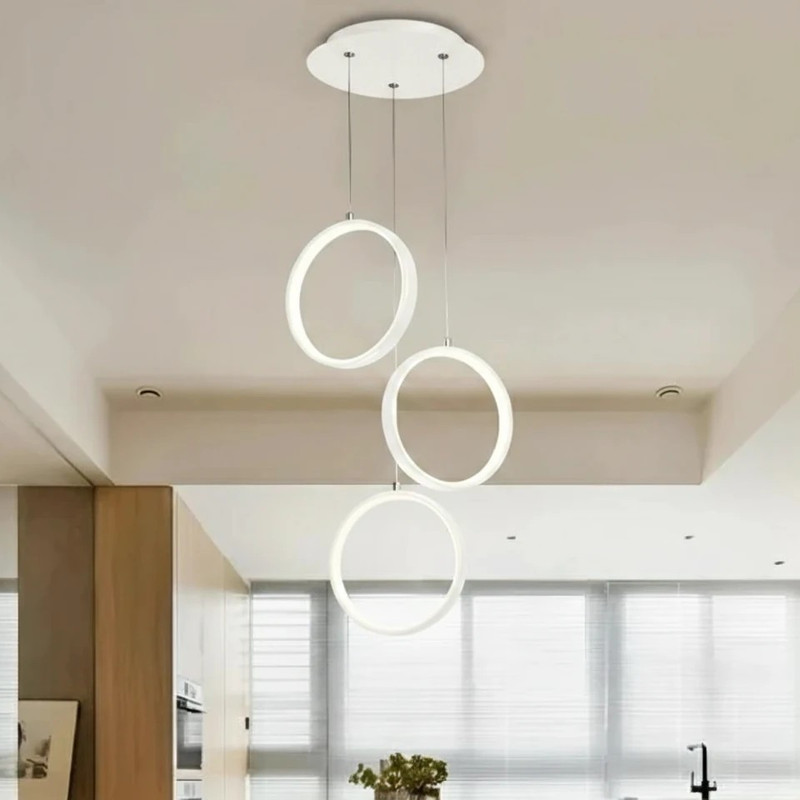 لوستر آویز شاهان تک مدل three rings