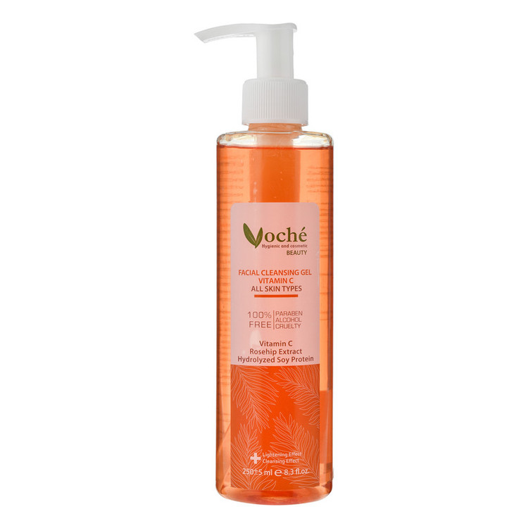 ژل شستوشوی صورت وچه مدل VITAMIN C مناسب برای انواع پوست حجم 250 میلیلیتر