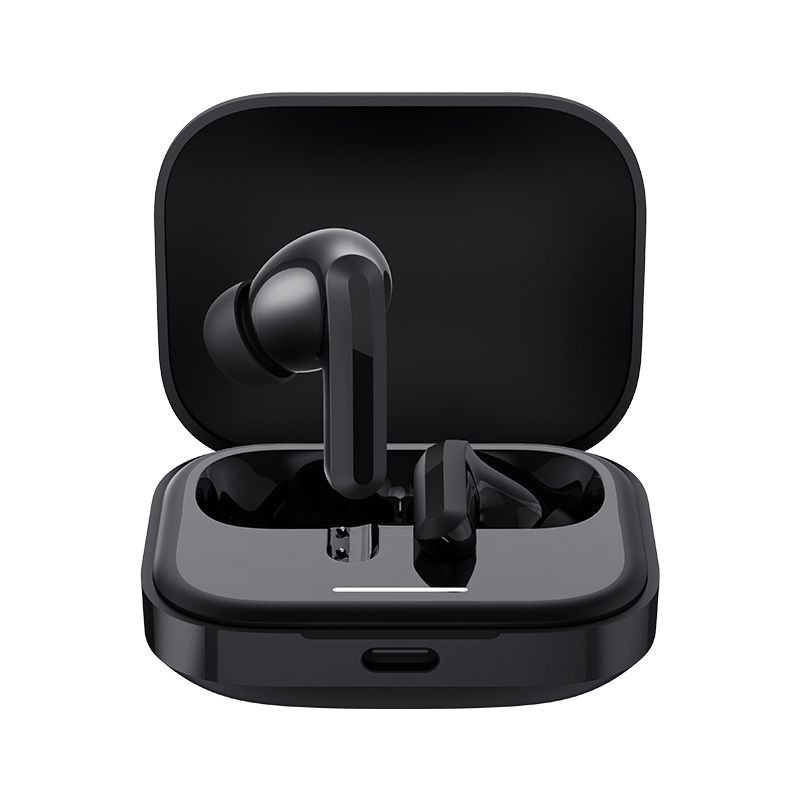 هدفون بلوتوثی شیائومی مدل Redmi Buds 5 با نویز کنسلینگ فعال ANC، درگاه شارژ USB Type-C، دارای نشانگر روی محفظه شارژ